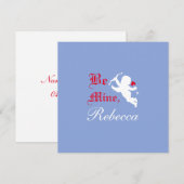 Elegante typografie Wees van mij, zeg ja liefdespi (Voorkant / Achterkant)