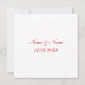 Elegante typografie Wees van mij, zeg ja liefdespi (Achterkant)