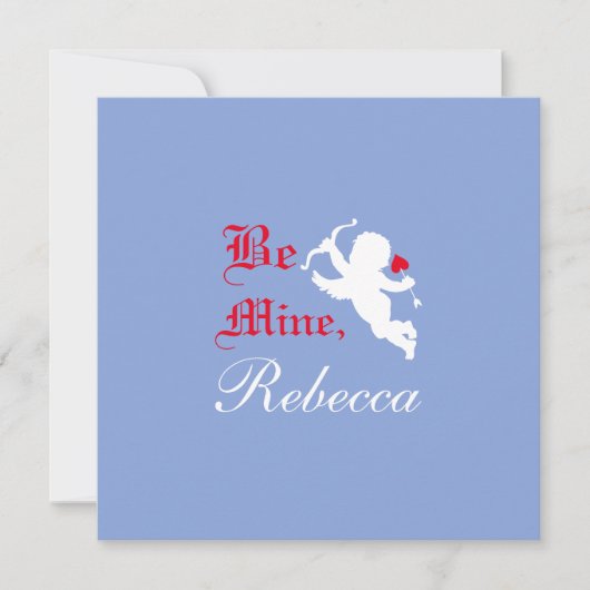 Elegante typografie Wees van mij, zeg ja liefdespi (Voorkant)