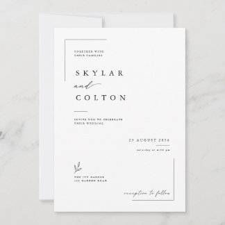 Elegante typografiekaart met romantische foto. kaart