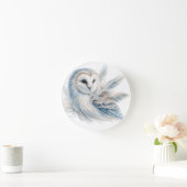 Elegante uil in Waterverf Ronde Klok (Huis)