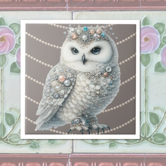Elegante Uil Tegeltje