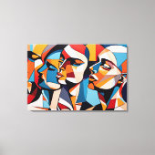 Elegante uitdrukkingen canvas afdruk (Voorkant)