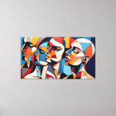 Elegante uitdrukkingen canvas afdruk (Voorkant)