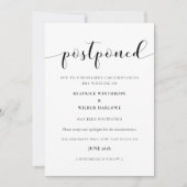 Elegante uitgestelde huwelijksaankondiging kaart (Voorkant)