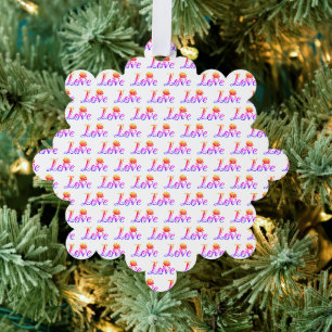 Elegante uitingen: de kunst van liefde en Roos Ornament Kaart