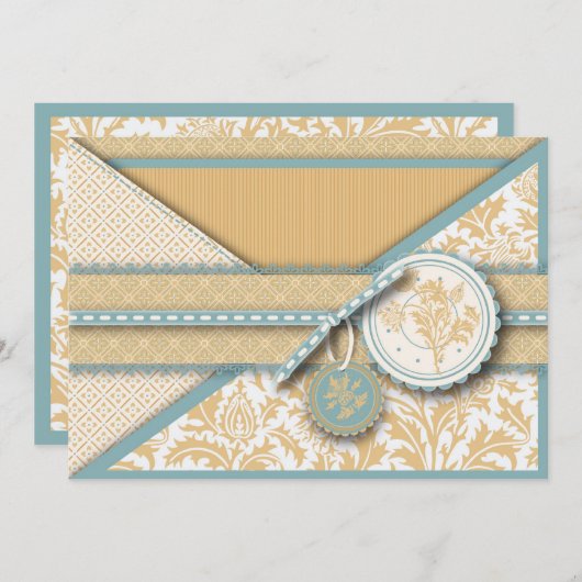 Elegante uitnodiging (Voorkant / Achterkant)