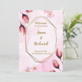 Elegante uitnodiging (Staand voorkant)