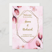 Elegante uitnodiging (Voorkant / Achterkant)