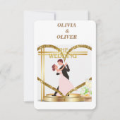 Elegante uitnodiging. bedankkaart (Voorkant)