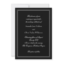 Elegante uitnodiging met twee randen en scriptteks