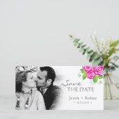 Elegante uitnodiging om de datum te reserveren (Staand voorkant)