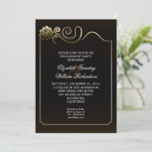 Elegante uitnodiging van de Verlovingspartij (Staand voorkant)