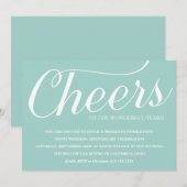 Elegante uitnodiging voor 10-jarig huwelijksjubile (Voorkant / Achterkant)