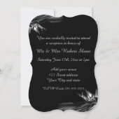 Elegante uitnodiging voor 25-jarig huwelijksjubile (Achterkant)