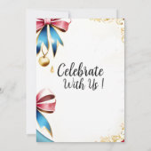 Elegante uitnodiging voor 40e verjaardag (Achterkant)