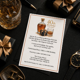 Elegante uitnodiging voor 40e verjaardag mijlpaal