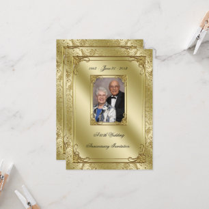Elegante uitnodiging voor 50-jarig huwelijksjubile