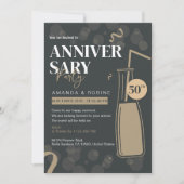 Elegante uitnodiging voor 50-jarig jubileum (Voorkant)