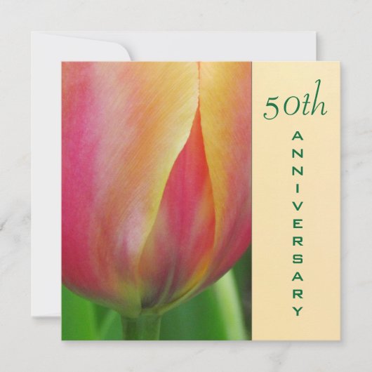 Elegante uitnodiging voor 50-jarig jubileum (Voorkant)