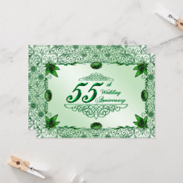 Elegante uitnodiging voor 55-jarig huwelijksjubile