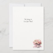 Elegante uitnodiging voor balletuitvoering (Achterkant)