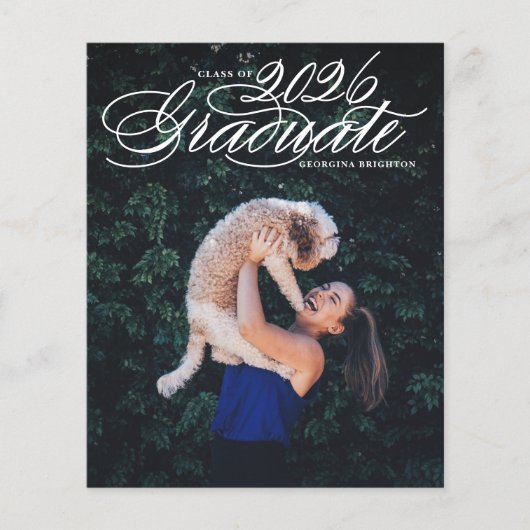 Elegante uitnodiging voor de diploma-uitreiking va (Voorkant)