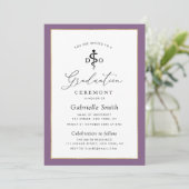 Elegante uitnodiging voor DO-afstuderen (Staand voorkant)