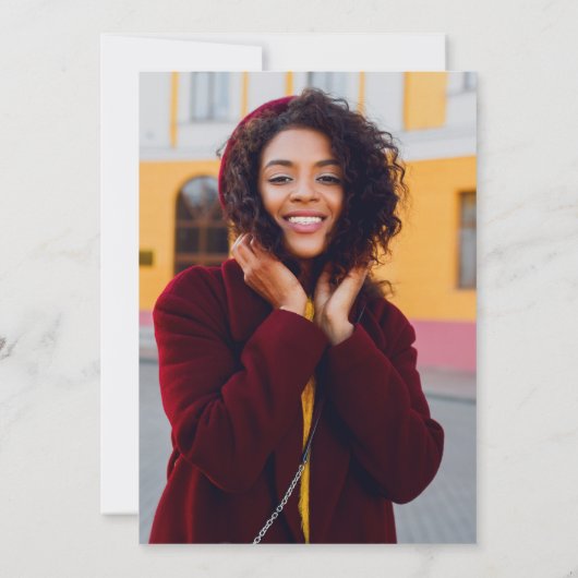 Elegante uitnodiging voor DO-afstuderen (Achterkant)