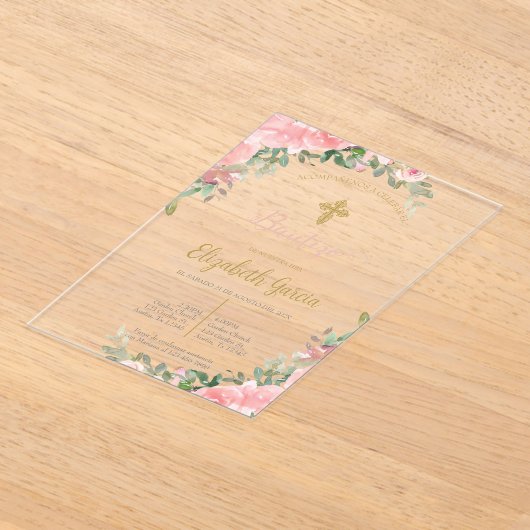 Elegante uitnodiging voor doop (Laagn)