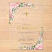 Elegante uitnodiging voor doop (Voorkant)