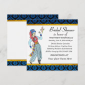 Elegante uitnodiging voor een bruidsfeest (Voorkant / Achterkant)