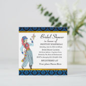 Elegante uitnodiging voor een bruidsfeest (Staand voorkant)