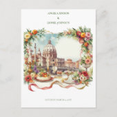 Elegante uitnodiging voor een diner in Florence It (Voorkant)