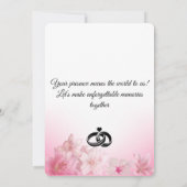 Elegante Uitnodiging voor een Eenvoudige Bruiloft (Achterkant)