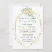 Elegante uitnodiging voor een pensioneringsfeest (Voorkant)