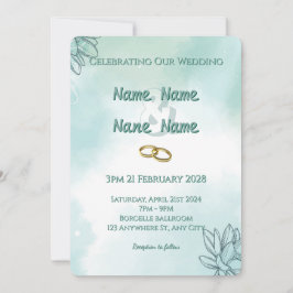 Elegante Uitnodiging voor een Trouwfeest 3