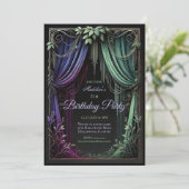 Elegante uitnodiging voor een verjaardagsfeestje i (Staand voorkant)