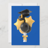 Elegante uitnodiging voor eindexamenfeest (Achterkant)