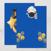 Elegante uitnodiging voor eindexamenfeest (Voorkant / Achterkant)