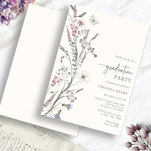 Elegante uitnodiging voor eindexamenfeest