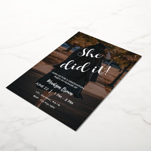 Elegante uitnodiging voor eindexamenfeest