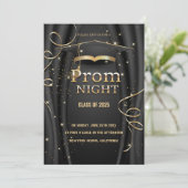 Elegante uitnodiging voor eindexamenfeest klas 202 (Staand voorkant)