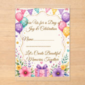 Elegante uitnodiging voor feest Template (Voorkant)