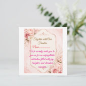 Elegante uitnodiging voor feest Template (Staand voorkant)