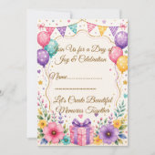 Elegante uitnodiging voor feest Template (Voorkant)