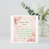 Elegante Uitnodiging Voor Feest Template (Staand voorkant)