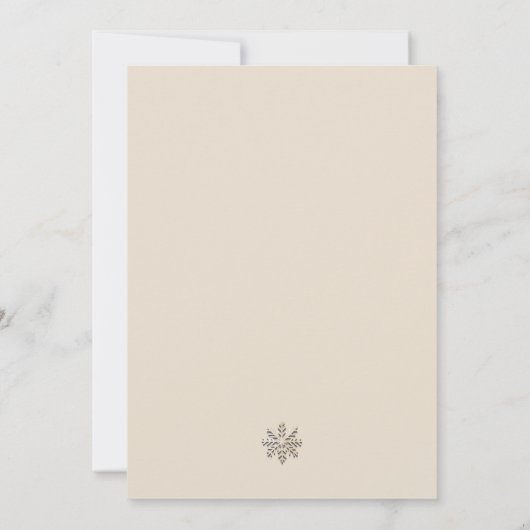 Elegante uitnodiging voor feestdagen (Achterkant)