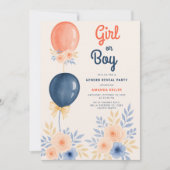 Elegante uitnodiging voor genderonthulling (Voorkant)