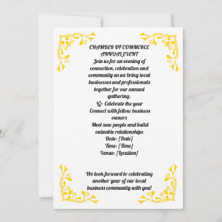 Elegante uitnodiging voor het jaarlijkse evenement